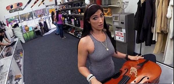  Brazilian MILF Vanessa turns cock into a musical instrument